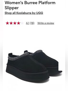 Koolaburra Black Mules with Gray Trim